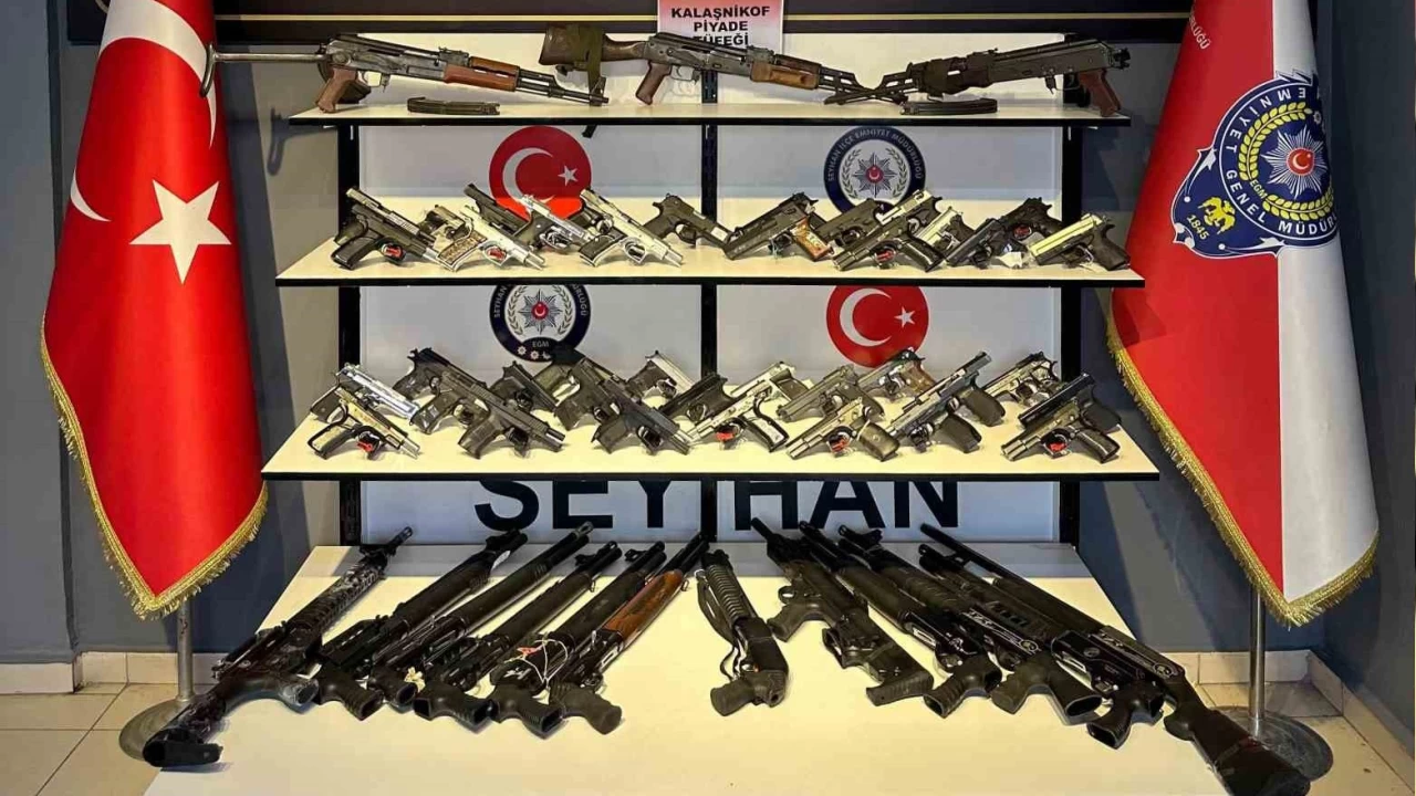 Adana'da 65 ruhsatsız silah ele geçirildi, 21 kişi tutuklandı