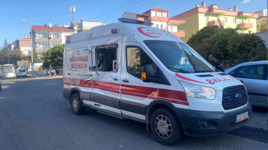 Ambulans ile halk otobs arpt