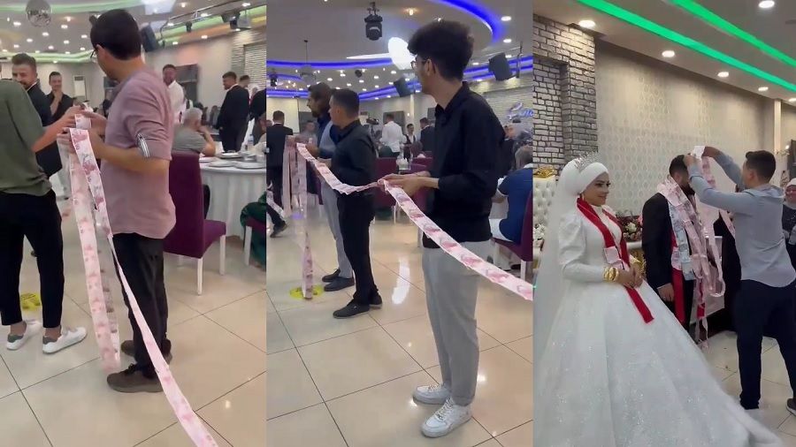 Böyle düğün hediyesi görülmedi...Tam 45 metre