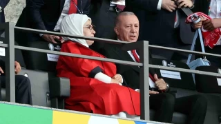 Cumhurbakan Recep Tayyip Erdoan, Trkiye - Hollanda man izledi