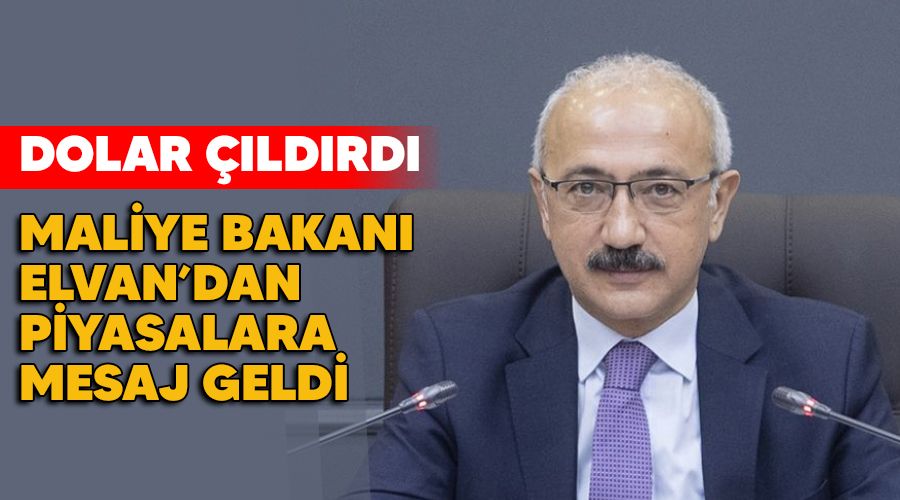 Dolar çıldırdı, Hazine ve Maliye Bakanı'ndan piyasalara mesaj geldi