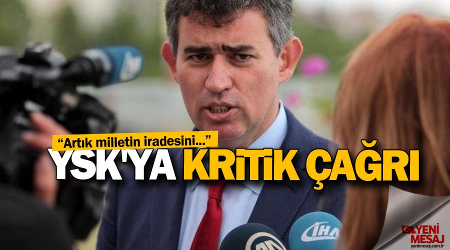 Feyzioğlu'ndan YSK'ya kritik çağrı