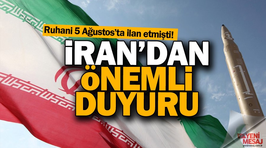 İran 3. aşamanın düğmesine bastı