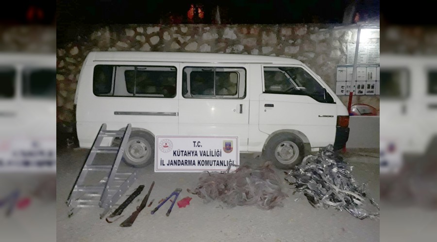 Jandarmadan kablo hırsızına suçüstü