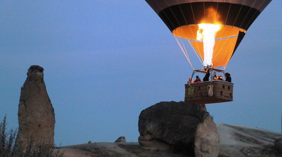 Kapadokya'da balon turlar iptal edildi