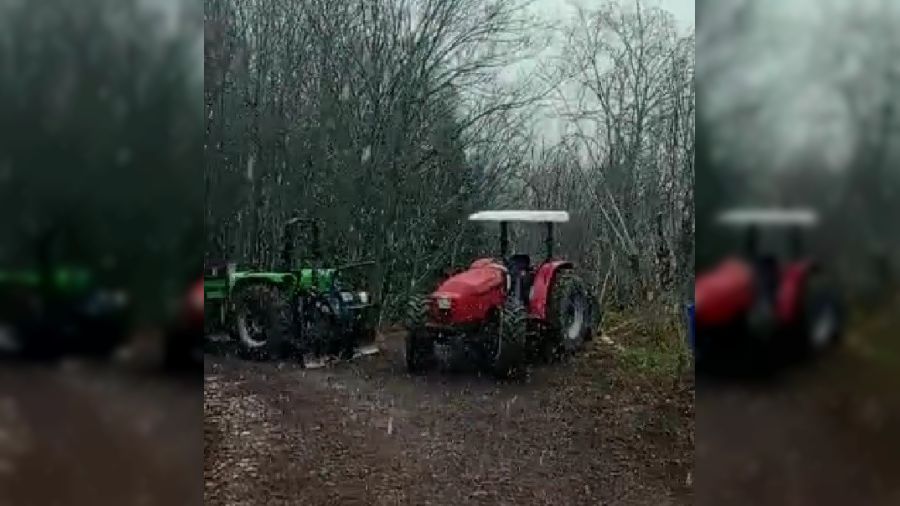 Karabük'te kar yağışı başladı