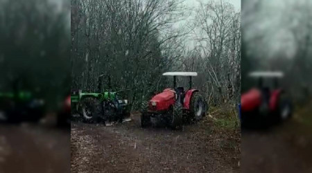 Karabük'te kar yağışı başladı