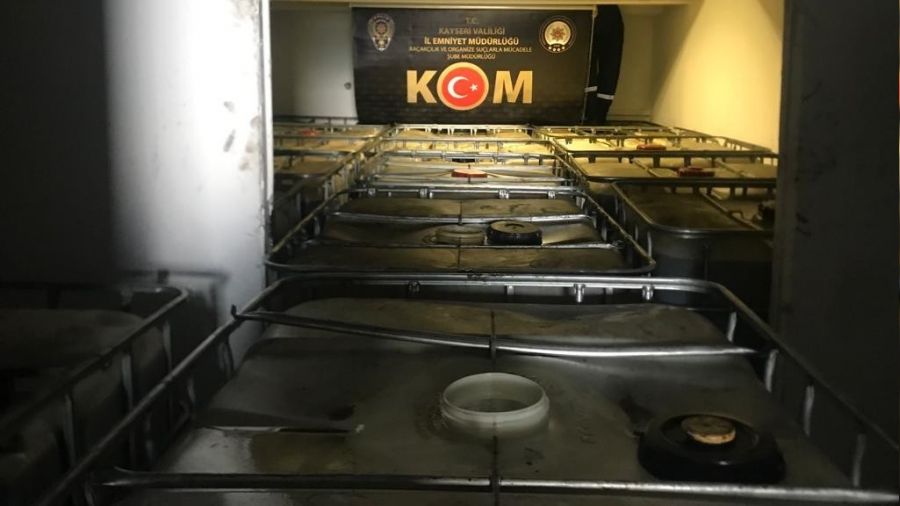 Kayseri'de 22 ton akaryakıt ele geçirildi
