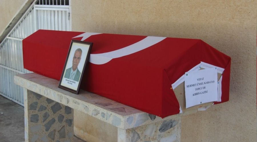 Kıbrıs gazisi son yolculuğuna uğurlandı