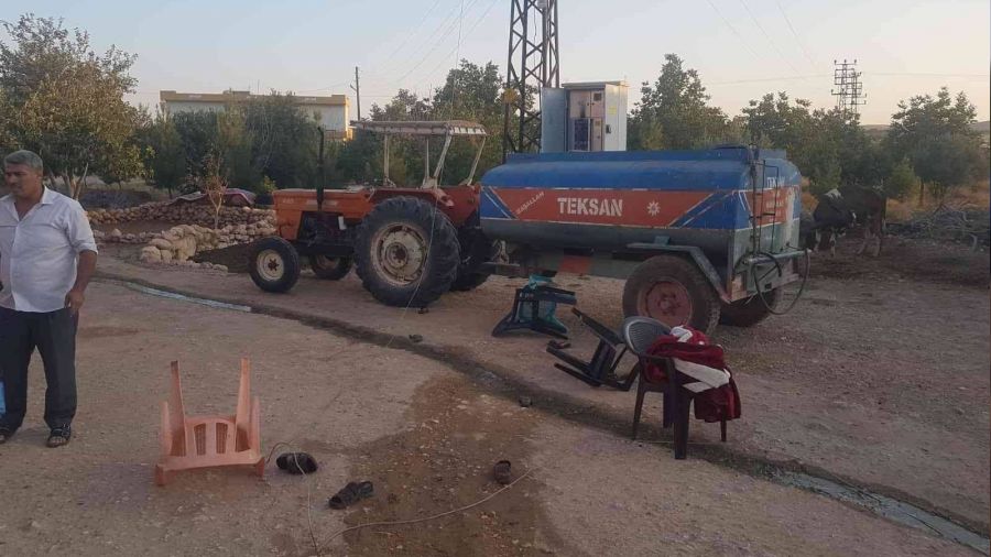 Kopan elektrik teli kadınların üzerine düştü