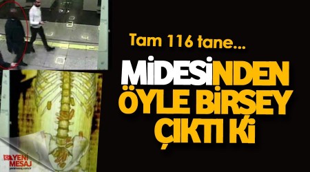 Midesinden yle bir ey kt ki... tam 116 tane