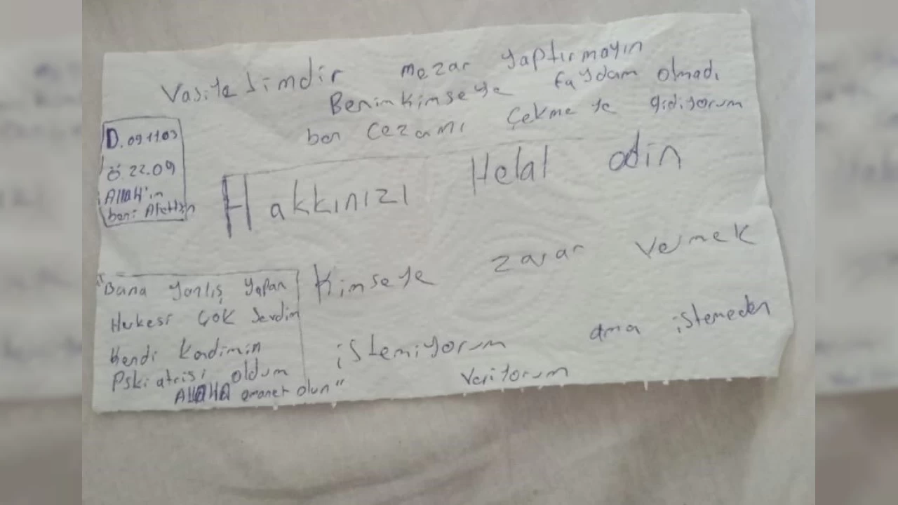 Peçeteye 'Mezar taşımı yaptırmayın' yazıp ortadan kaybolan gençten acı haber