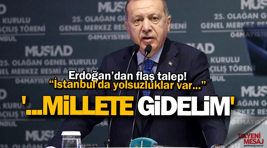 'Şaibe var, millete gidelim'