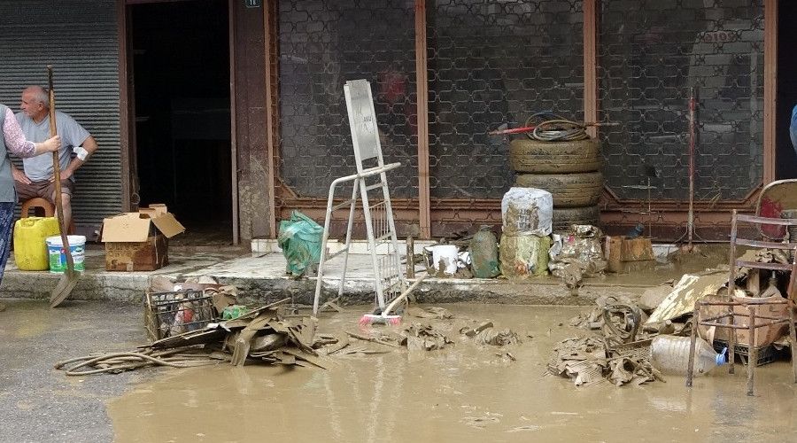 Selin izleri sular çekilince ortaya çıktı