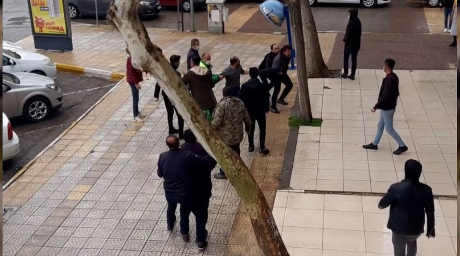 Taksici müşteri kavgası kanlı bitti