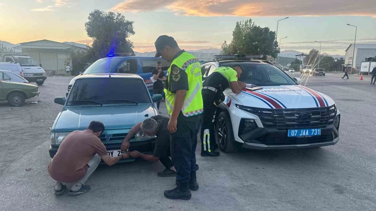 Antalya'da drift merakls tamircinin 'plaka kurnazl'