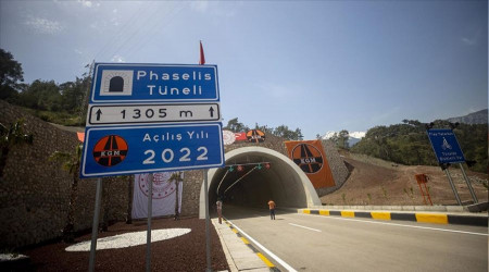 Antalya'da Phaselis Tneli hizmete ald