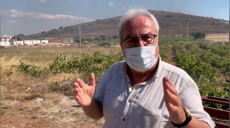 Bozcaada'daki yangına iş makinesi sebep olmuş