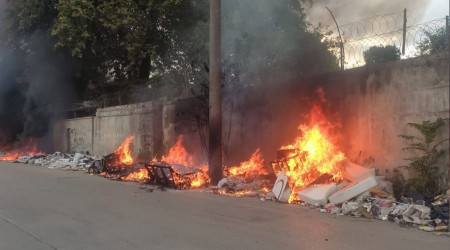 Bursa'da hurdaclar sitesinde yangn panii