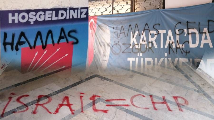 CHP ile binasna 'srail=CHP' yazdlar