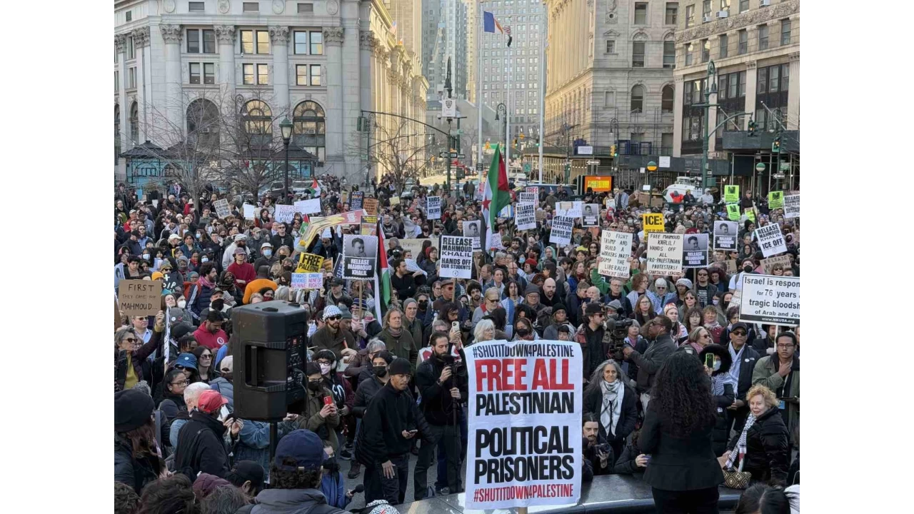 Columbia Üniversitesi'nde protesto