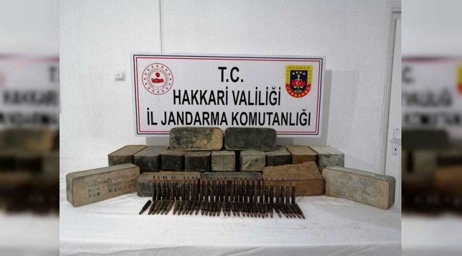Çukurca kırsalında silah ve mühimmat ele geçirildi