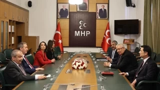 DEM Parti heyeti, MHP TBMM Grubu'nu ziyaret etti