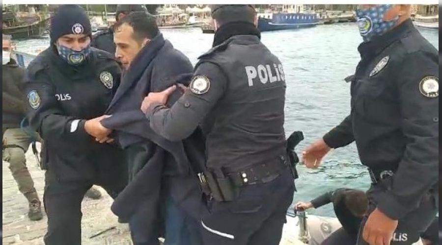 Falezlerdeki manzaranın sonu denizde bitti