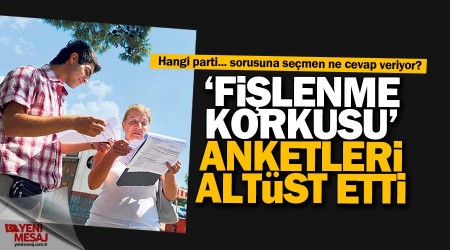 'Fişlenme korkusu' anketleri altüst ediyor