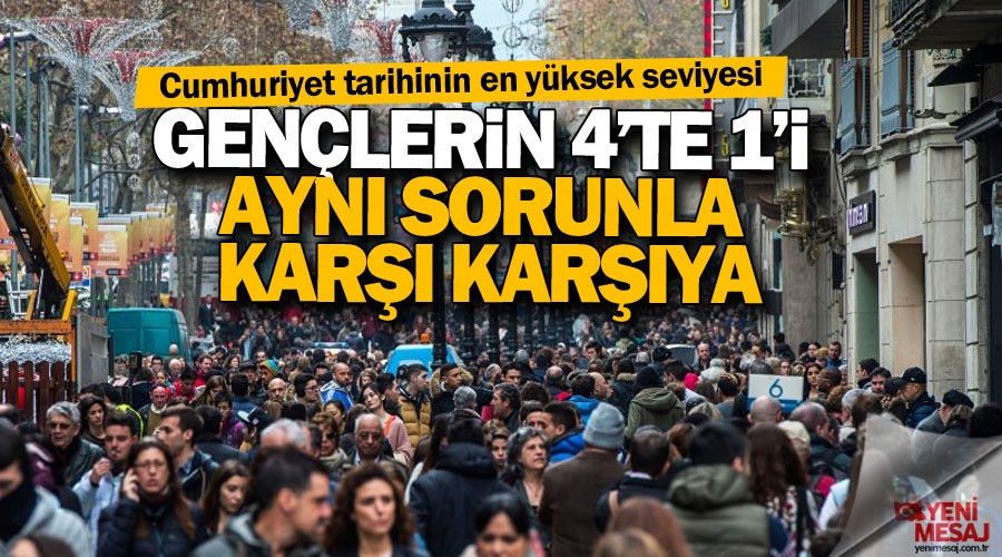 Gençlerin 4'te 1'i boşta