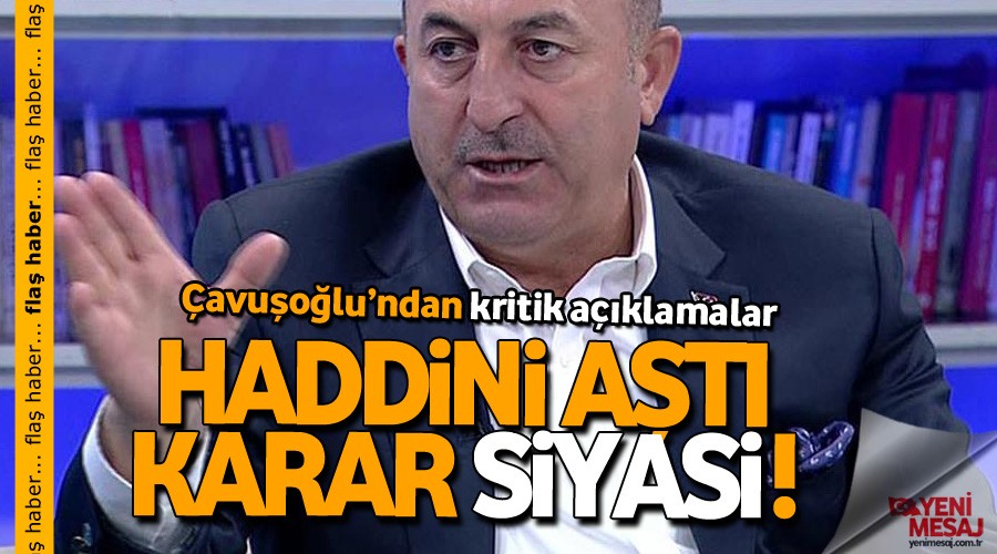 Çavuşoğlu'ndan AB ve 'Veliaht' açıklaması