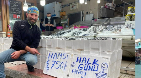 Hamsinin fiyatı dibi gördü: 7,5 lira
