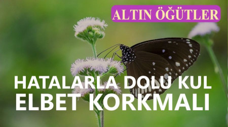 Hatalarla dolu kul elbet korkmalı