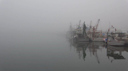 Karadeniz’in İğneada kıyılarında yoğun sis