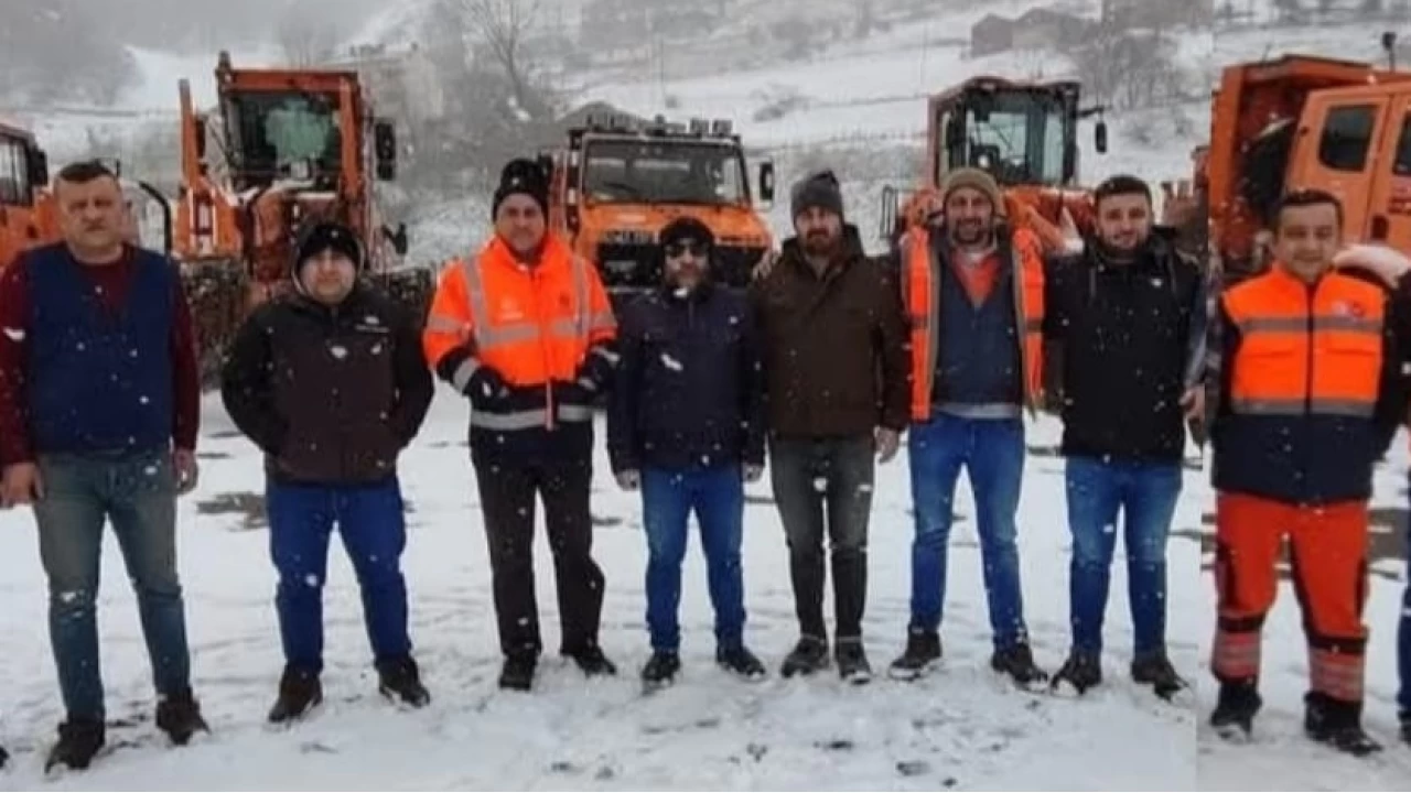 Karla mücadele ekipleri 7/24 özverili çalışıyor