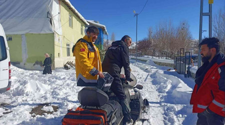 KOAH hastasına kar motoru ile ulaşıldı