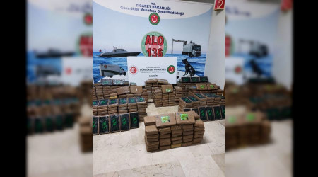 Mersin Liman'nda 463 kilogram kokain ele geirildi