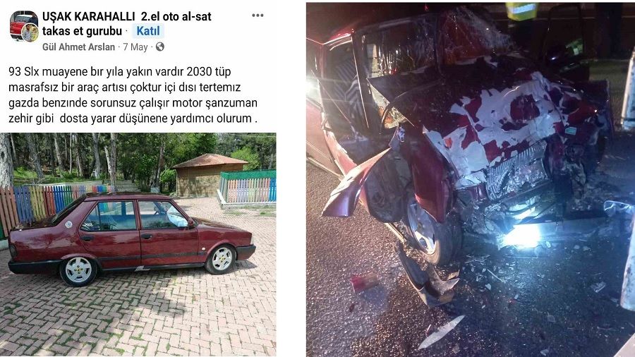 Satılığa çıkarttığı araç sonu oldu