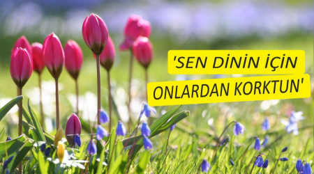 Sen dinin iin onlardan korktun