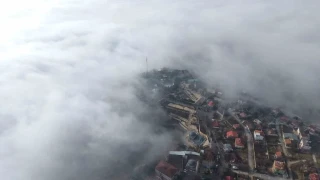 Sis perdesi altındaki Elazığ drone ile görüntülendi