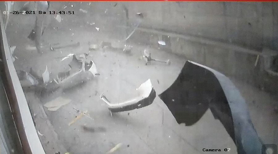 40 saniyelik hortum sanayi sitesini savaş alanına çevirdi