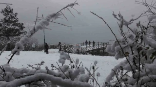 Abant Gölü Milli Parkı'nda kış güzelliği