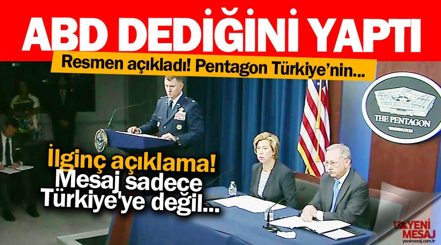 ABD resmen açıkladı! F-35 askıda
