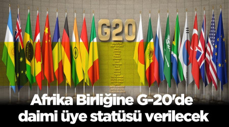 Afrika Birliine G-20'de daimi ye stats verilecek