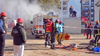 Alanya'da 6 saat sren deprem tatbikat