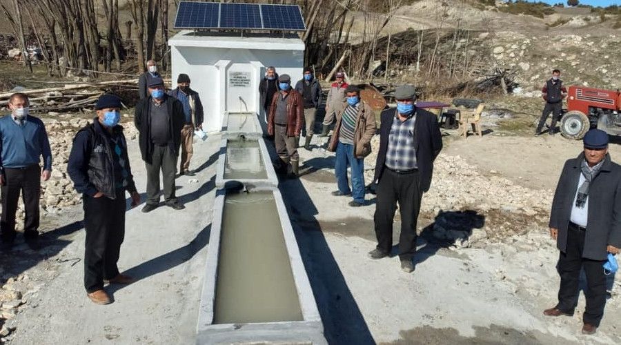 Bu da güneş enerjili çeşme