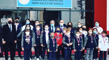Dereceye giren öğrenciler ödüllendirildi