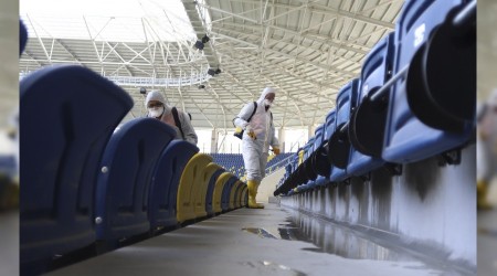 Eryaman stadına virüs temizliği
