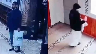 Gece saklandığı camide kadın kılığına girip hırsızlık yaptı