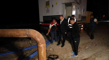 İçme suyu ilave hat çalışması hızla ilerliyor